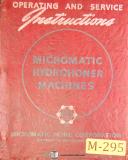 Micromatic-Micromatic Hone 821, Honing Operations Maintenance and Parts Manual 1961-4B-821-KZLF-5-01